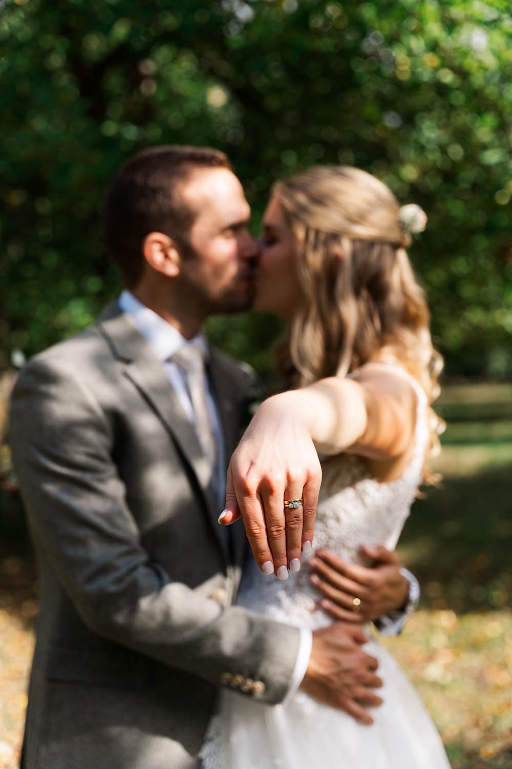 Orchard Wedding Just James Weddings Bride Nails Manicure Ring
