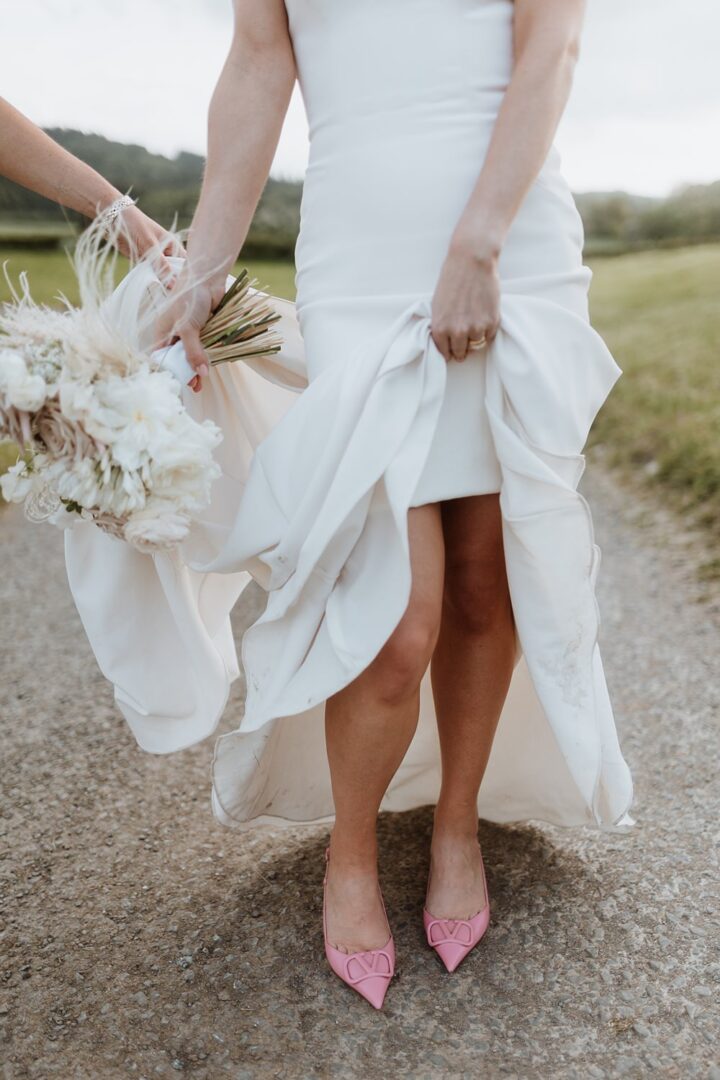 Pink Pointed Toe Bridal Shoes Valentino Pix By Vix