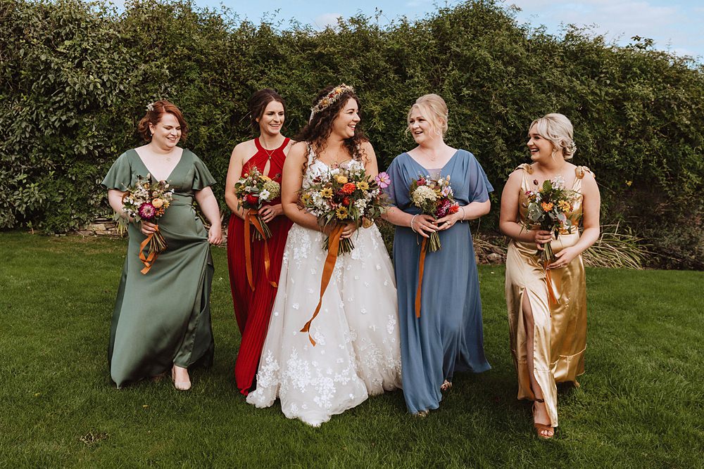 Safari Tent Wedding Indie Love Photography Mismatched Bridesmaid Dresses