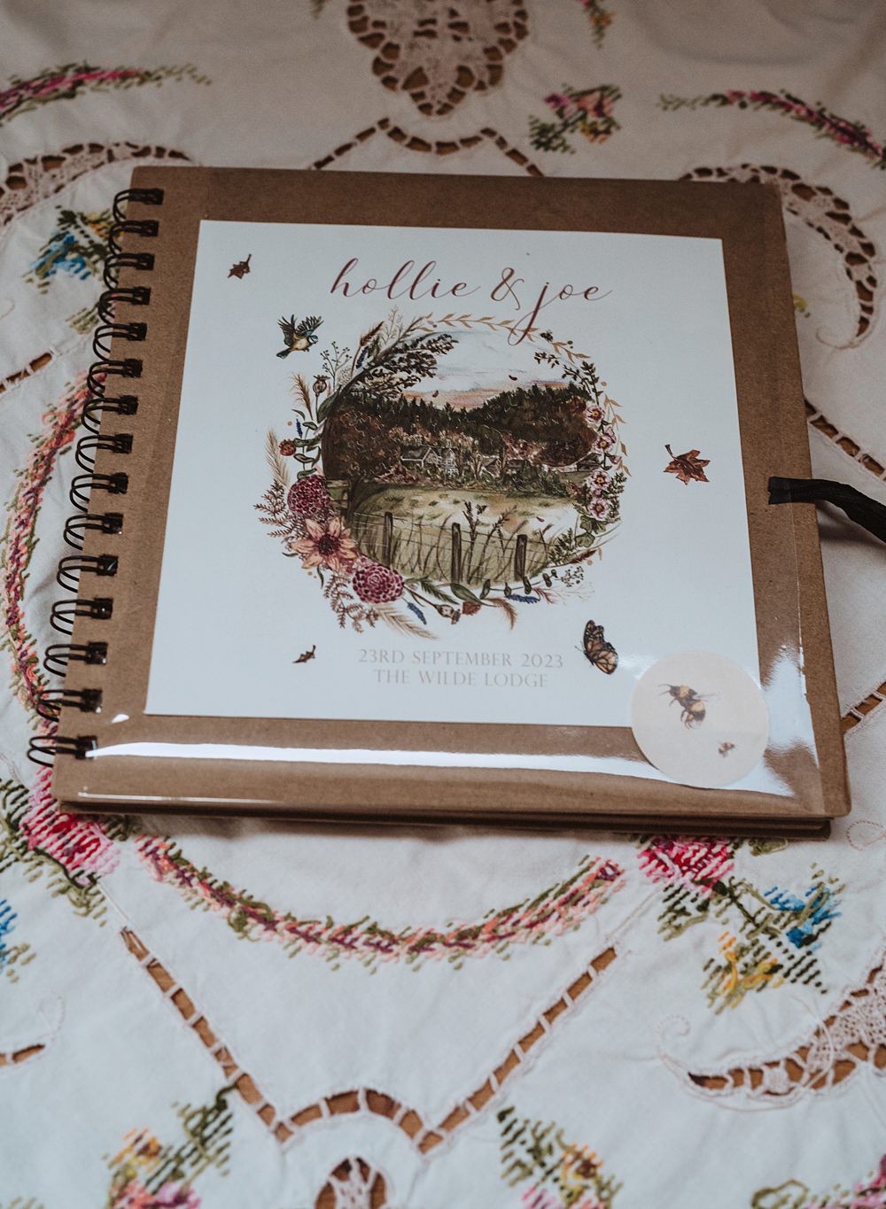 Safari Tent Wedding Indie Love Photography Painted Guest Book
