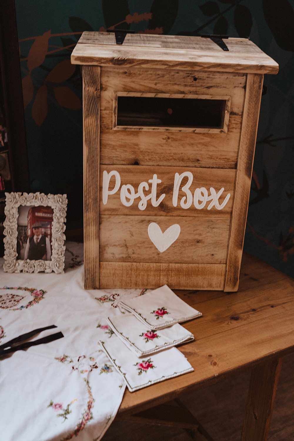 Safari Tent Wedding Indie Love Photography Wooden Post Box Cards