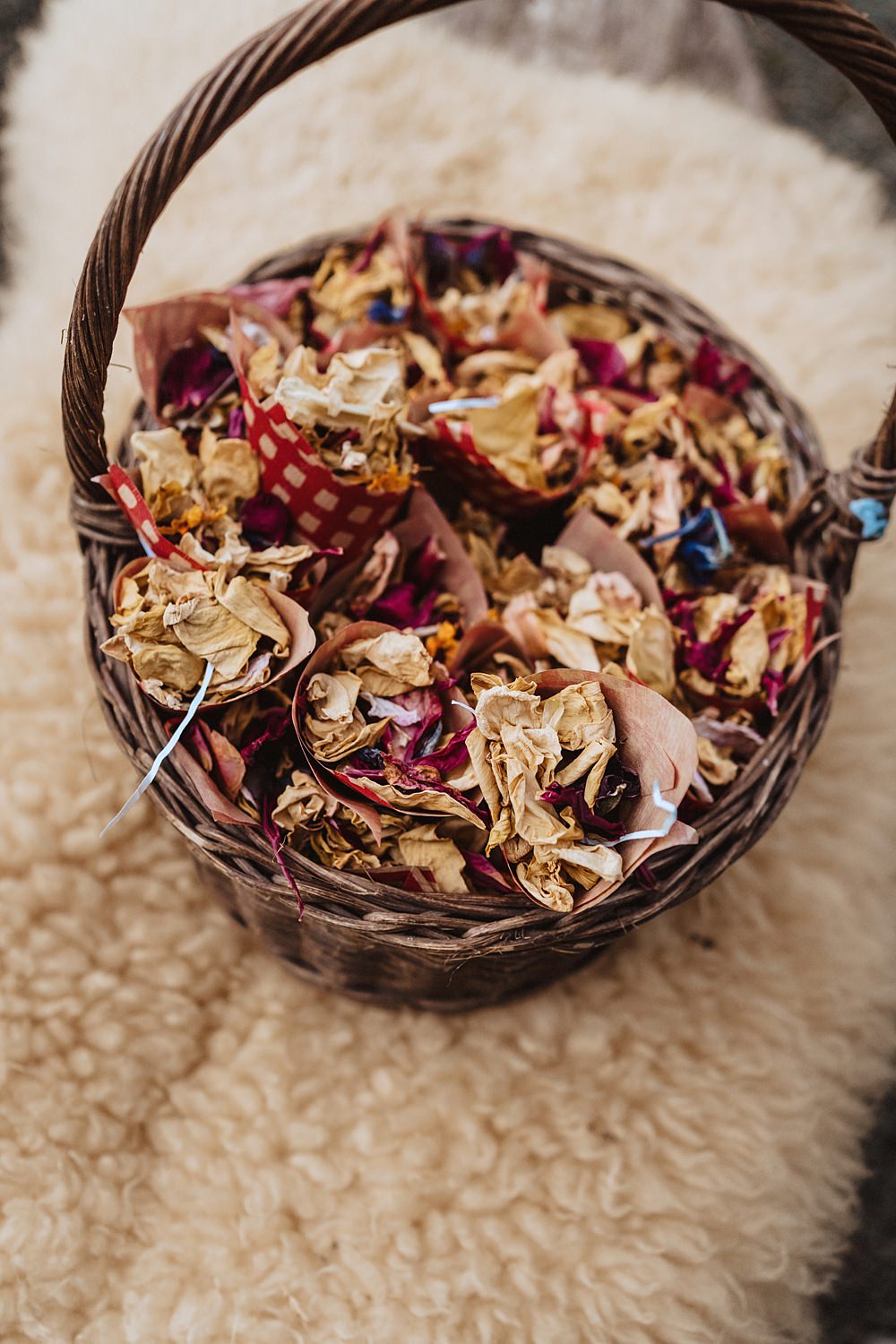 Safari Tent Wedding Indie Love Photography Confetti Petals Basket