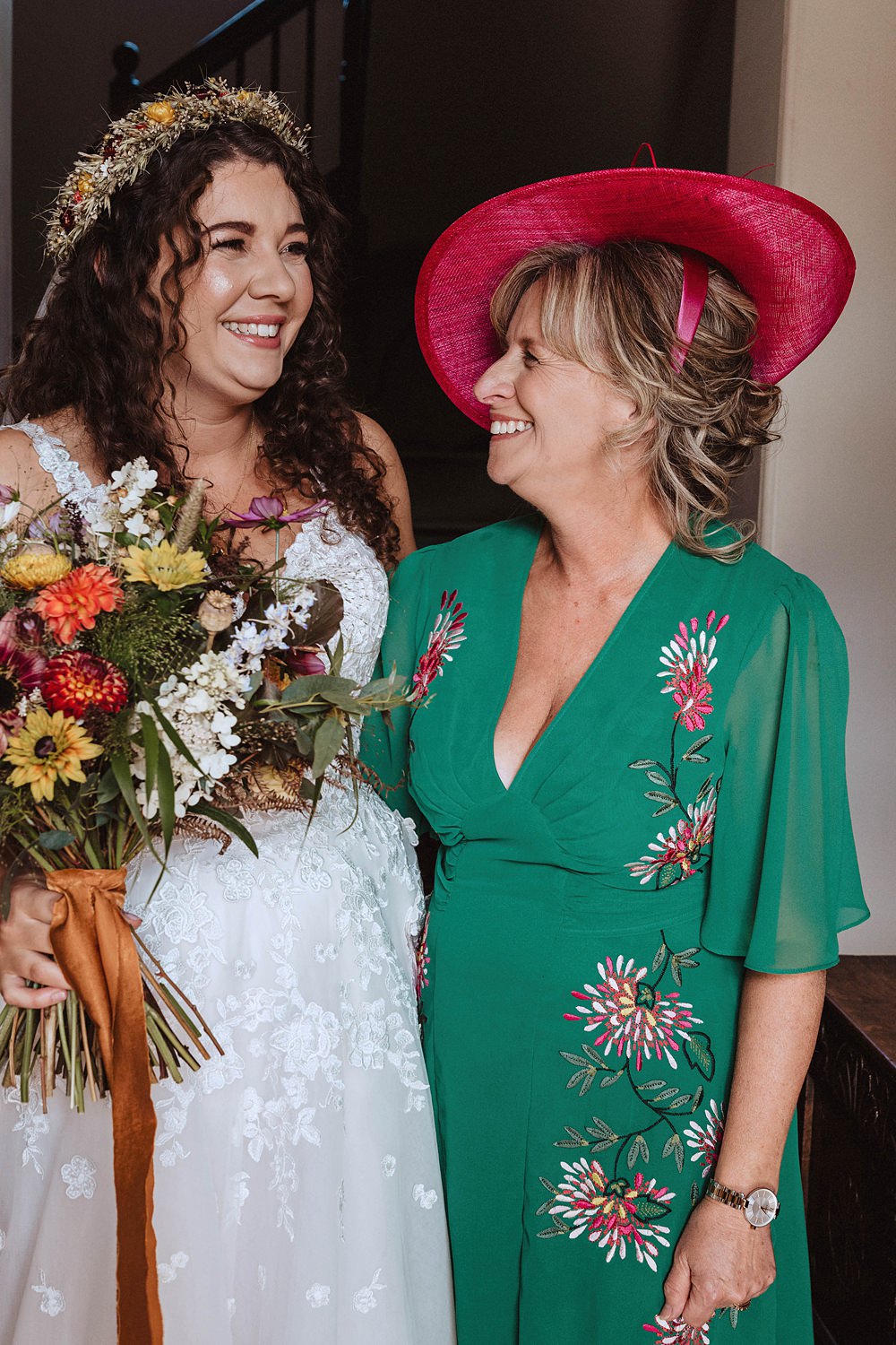Safari Tent Wedding Indie Love Photography Mother Of The Bride Outfit Dress Hat Green Pink