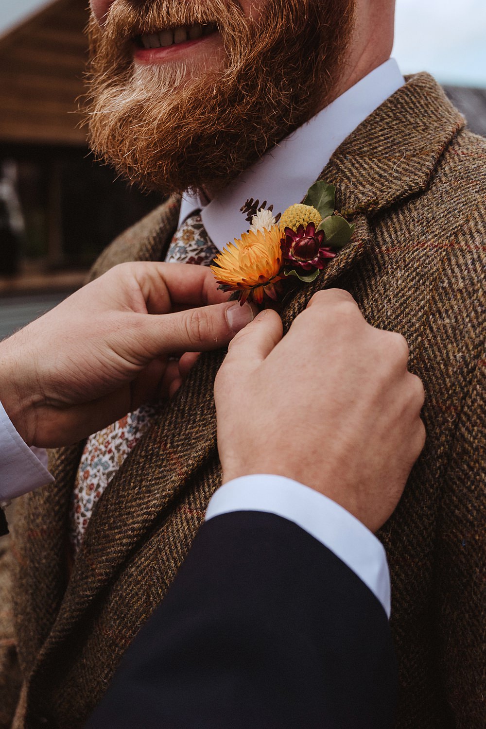 Safari Tent Wedding Indie Love Photography Groom Buttonhole