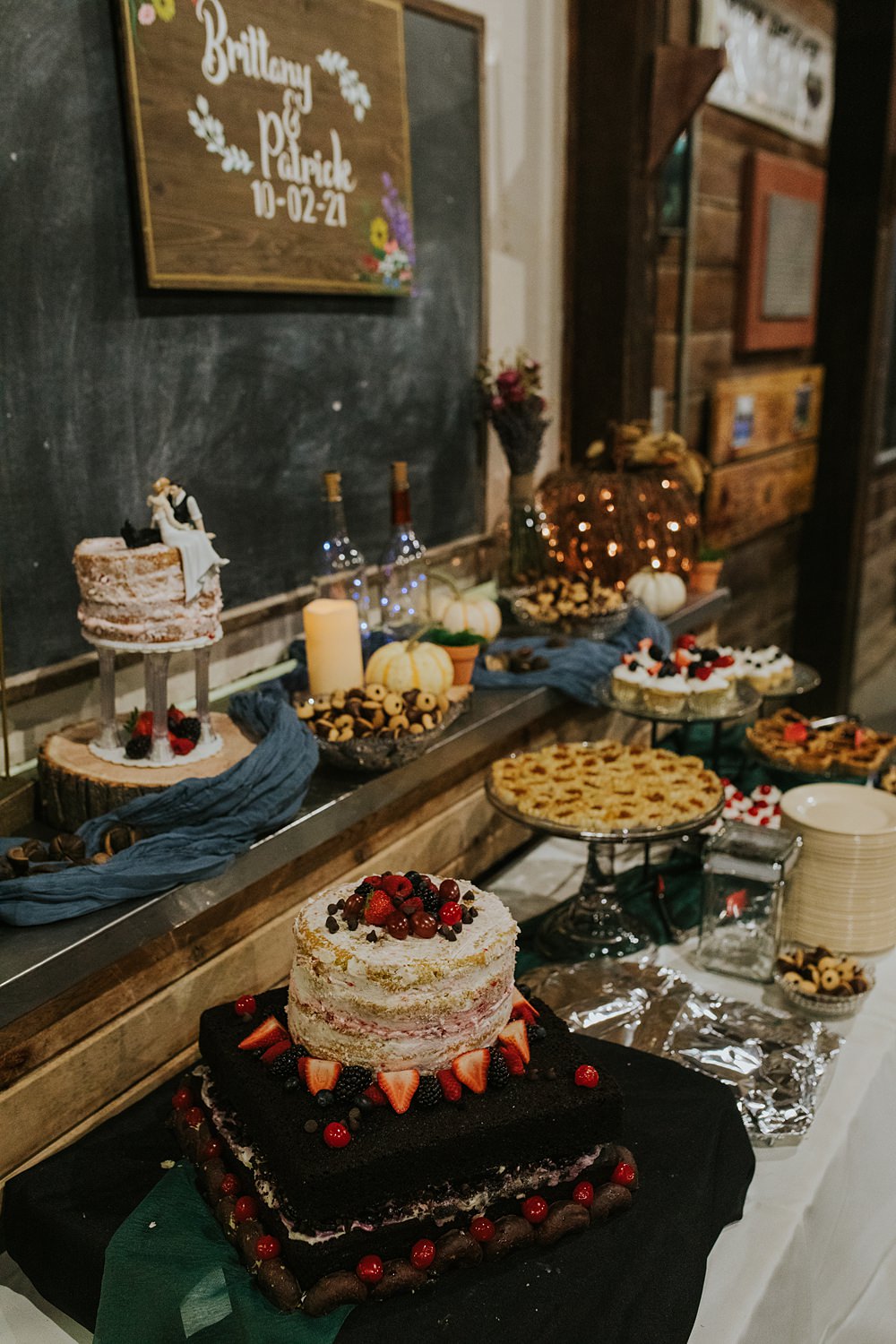 Scout Camp Wedding Rachael Marie Photography Cake Dessert Table