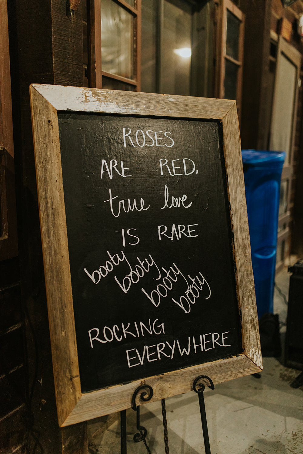 Scout Camp Wedding Rachael Marie Photography Chalkboard Sign