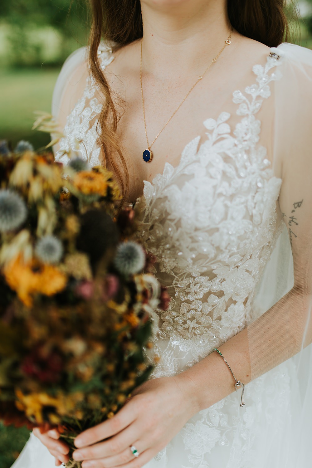 Scout Camp Wedding Rachael Marie Photography Dried Flower Bridal Bouquet