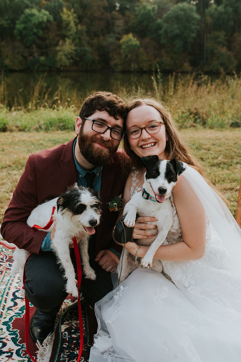 Scout Camp Wedding Rachael Marie Photography Pet Dogs
