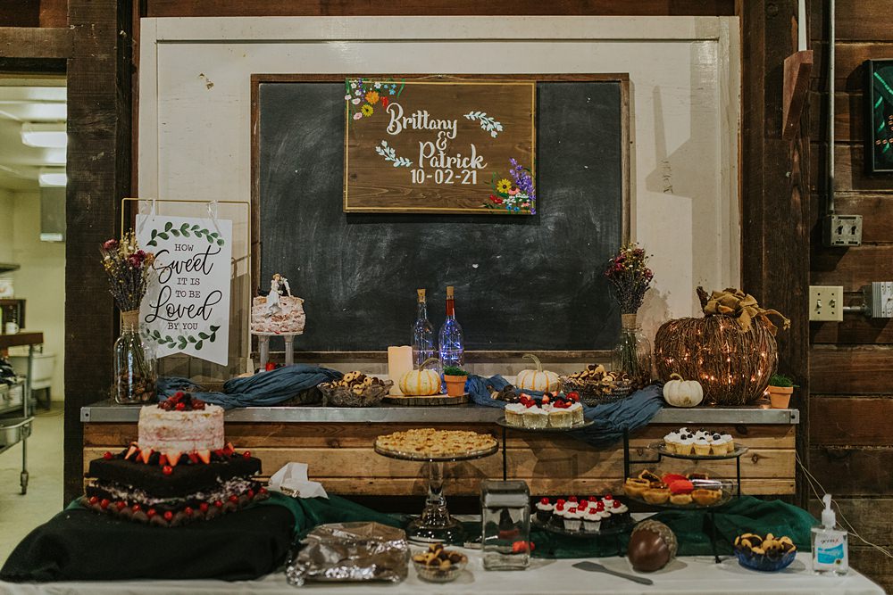 Scout Camp Wedding Rachael Marie Photography Cake Dessert Table