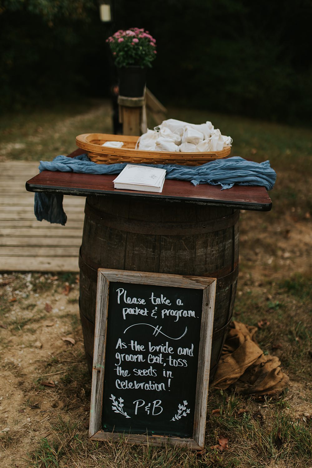 Scout Camp Wedding Rachael Marie Photography Ceremony Hankies