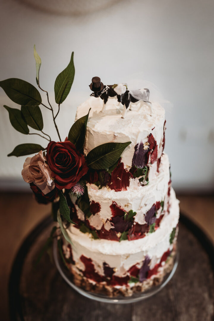 Toy Cow Wedding Cake Topper Unique Thyme Lane Photography
