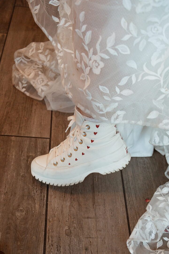 Wedding Bridal Converse Heart Boots Shoes Rebel Love Club
