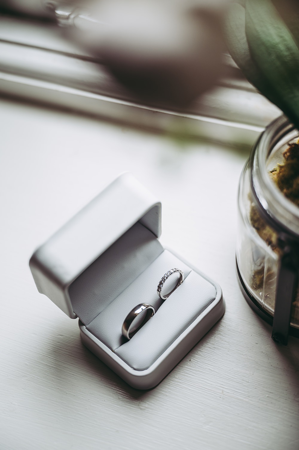 White Gold Wedding Cotswold Pictures Rings Bands Box