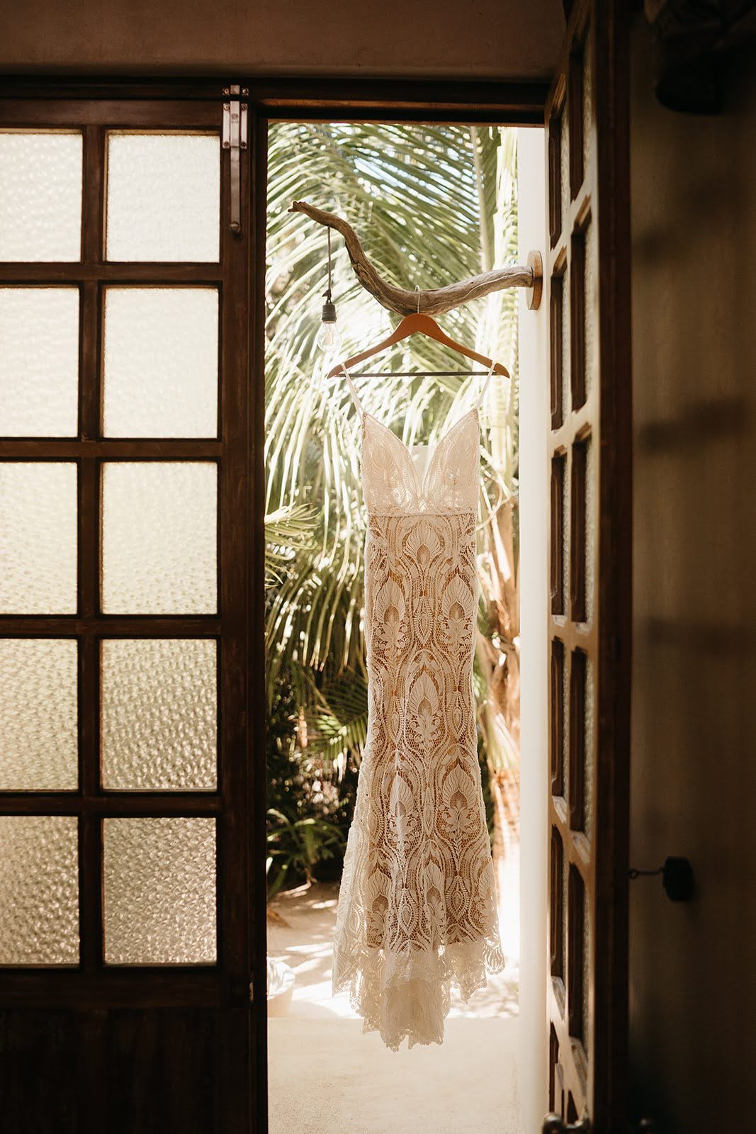 Akiin Tulum Wedding Beach Kape Photography Willowby Watters Gown Lace Strappy Boho