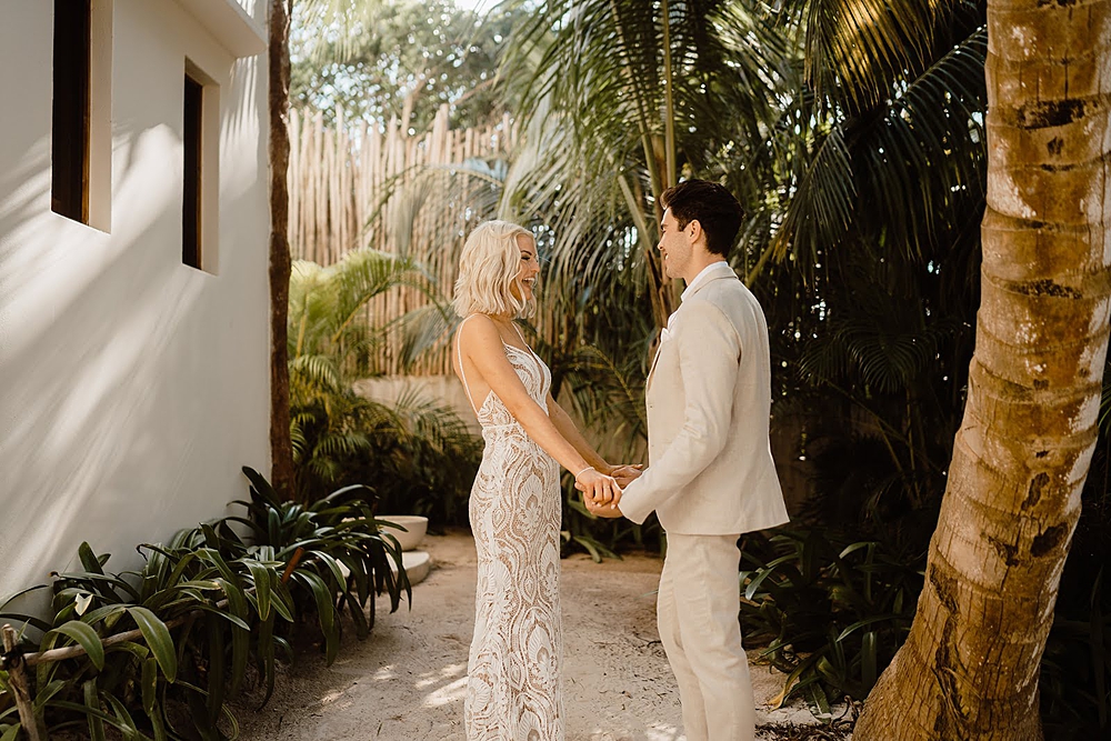 Akiin Tulum Wedding Beach Kape Photography First Look