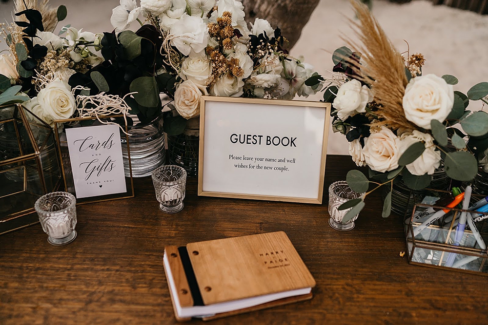 Akiin Tulum Wedding Beach Kape Photography Guest Book Table