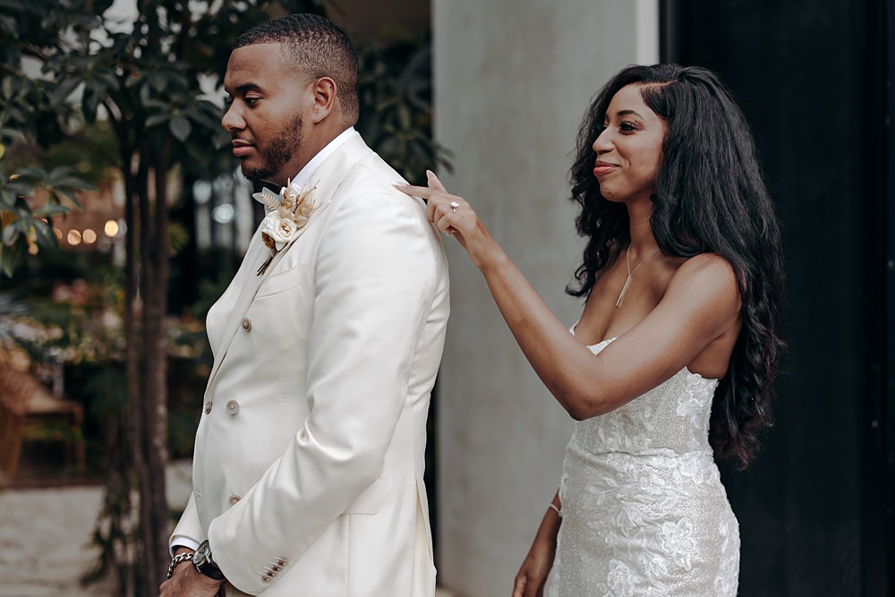 Aldea Ka'an Tulum Wedding Bamba Photography First Look