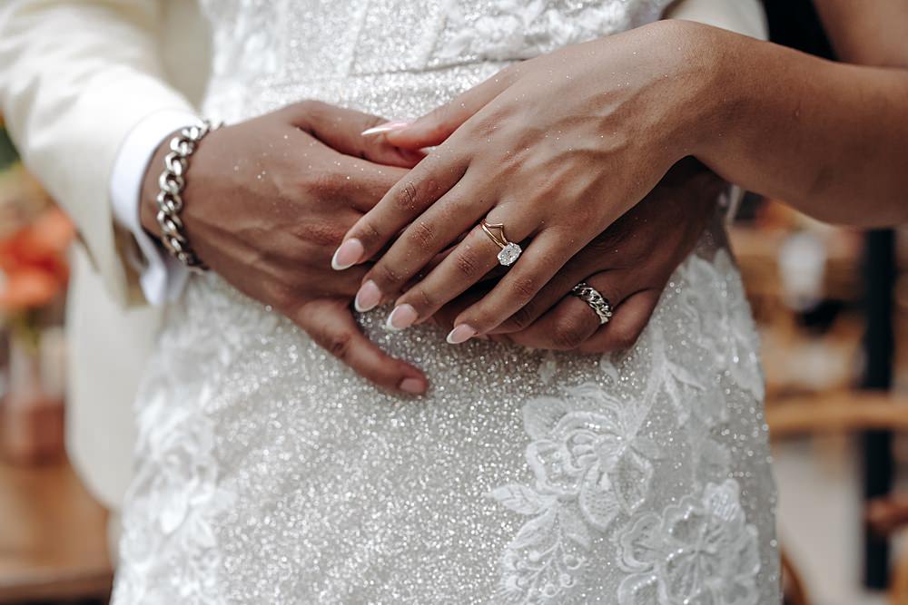 Aldea Ka'an Tulum Wedding Bamba Photography Bride Nails Engagement Ring Manicure Groom