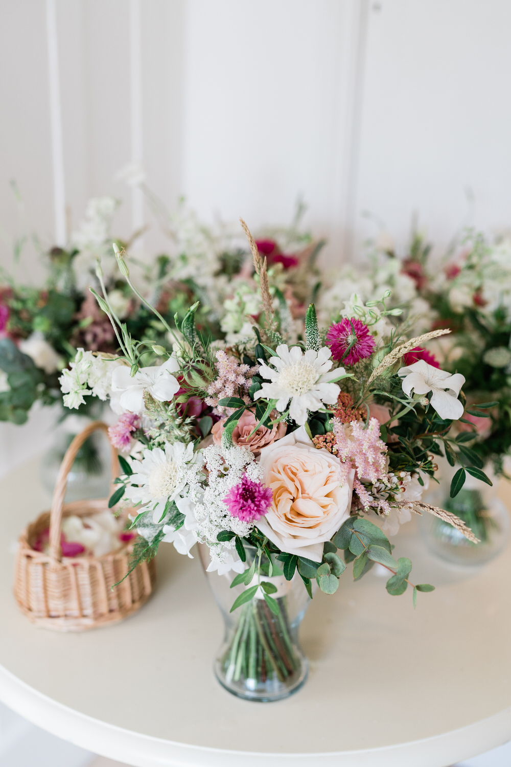 Summer Bouquet Flowers Pink Pretty Blake Hall Wedding Gemma Giorgio Photography