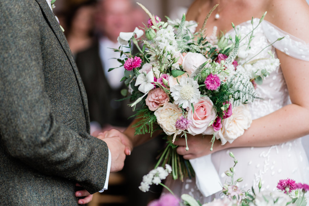 Summer Bouquet Flowers Pink Pretty Blake Hall Wedding Gemma Giorgio Photography