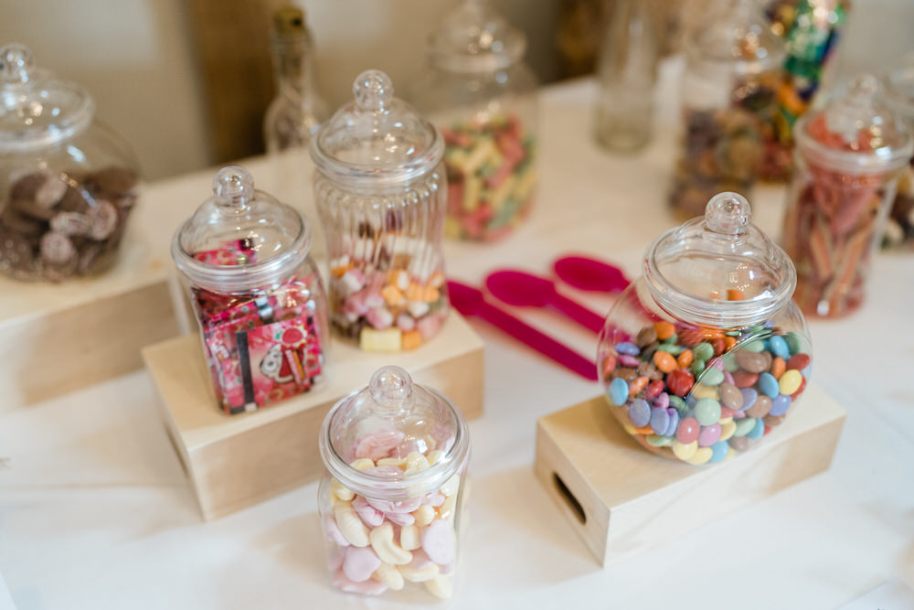 Blake Hall Wedding Gemma Giorgio Photography Sweet Table Jars