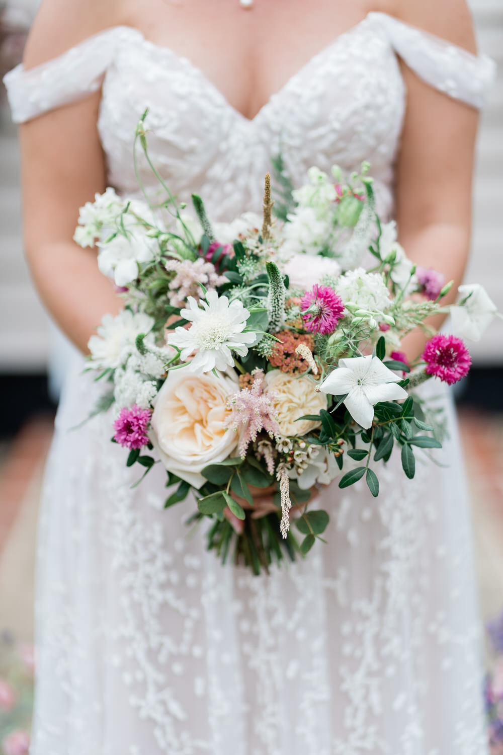 Summer Bouquet Flowers Pink Pretty Blake Hall Wedding Gemma Giorgio Photography