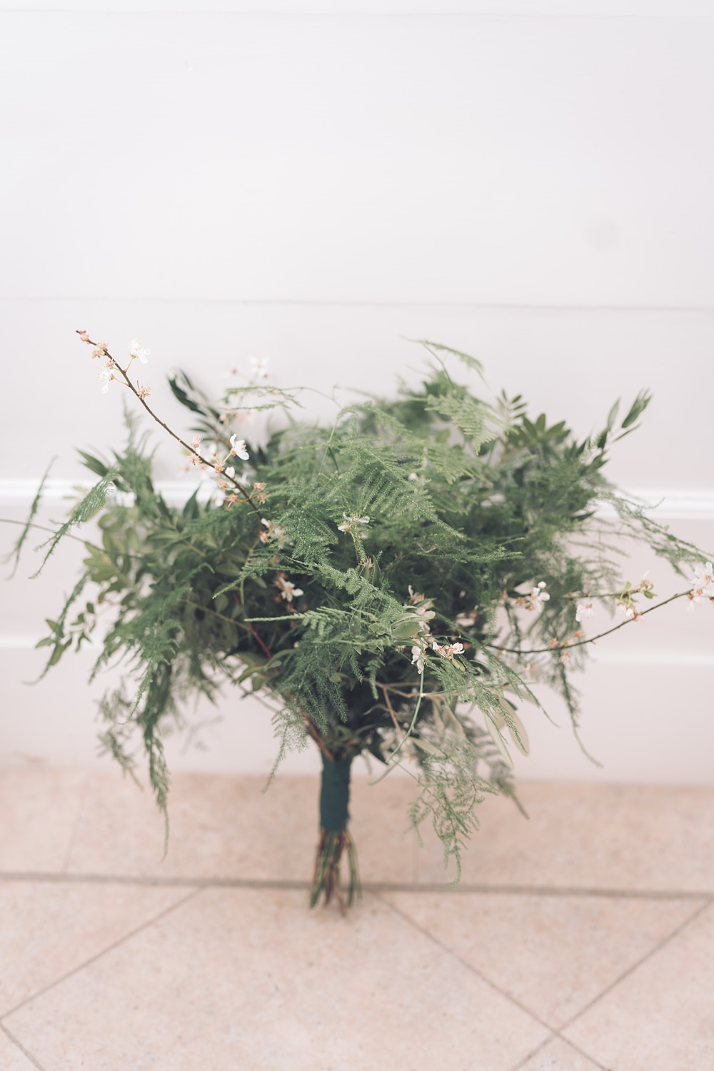 Bourton Hall Wedding Ellie Mac Photography Greenery Foliage Bride Bouquet Fern