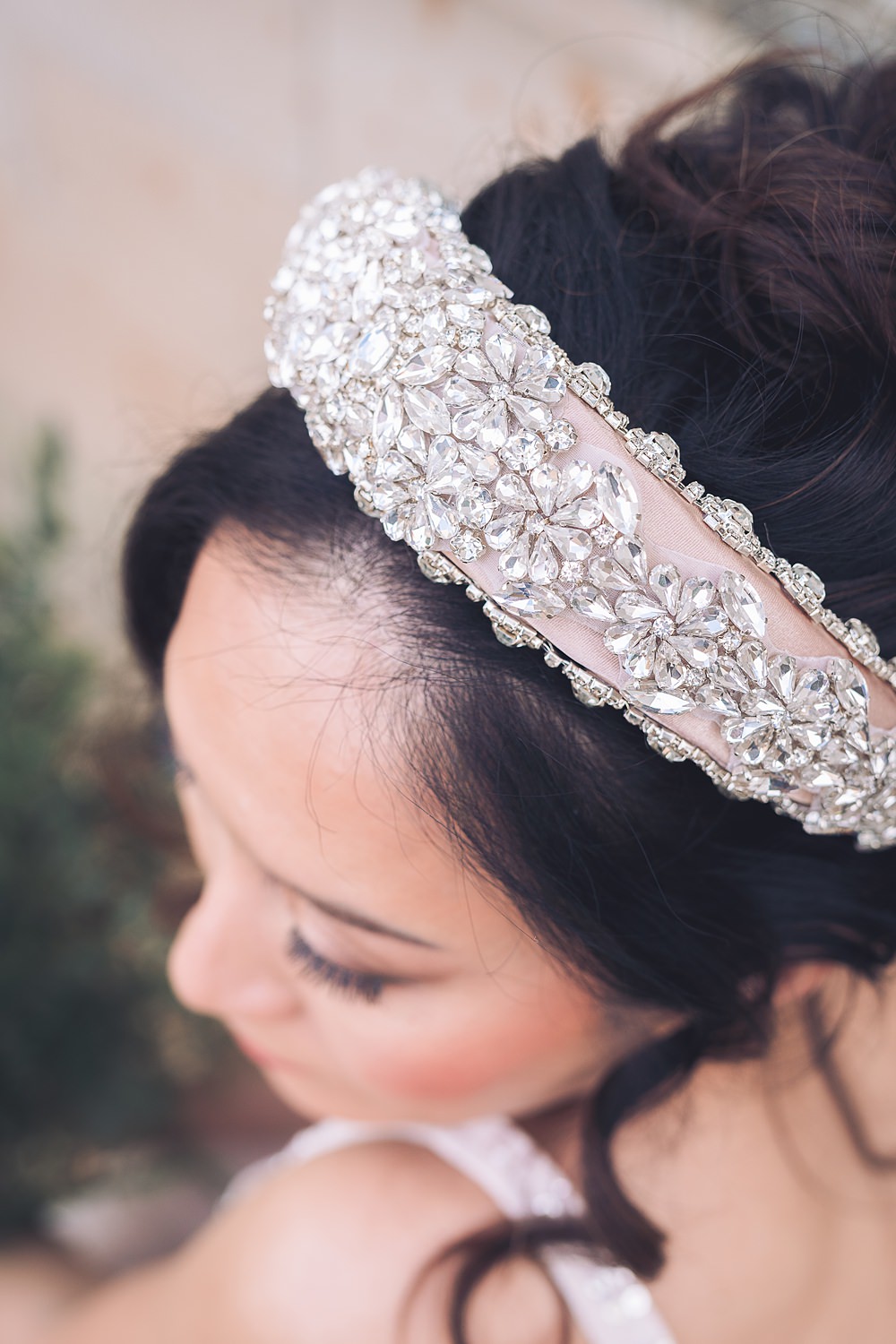Bourton Hall Wedding Ellie Mac Photography Headband Bride Accessory