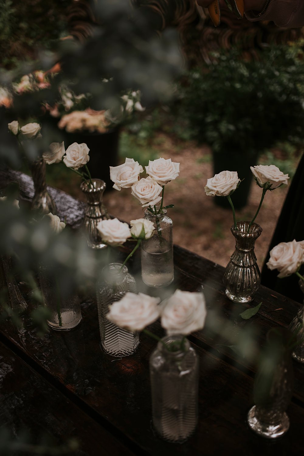 Chateau Barayre Wedding Grace Pham Photography Rose Flowers Bottles