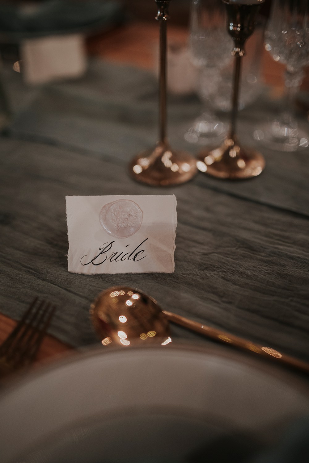 Chateau Barayre Wedding Grace Pham Photography Place Name Calligraphy Wax Seal