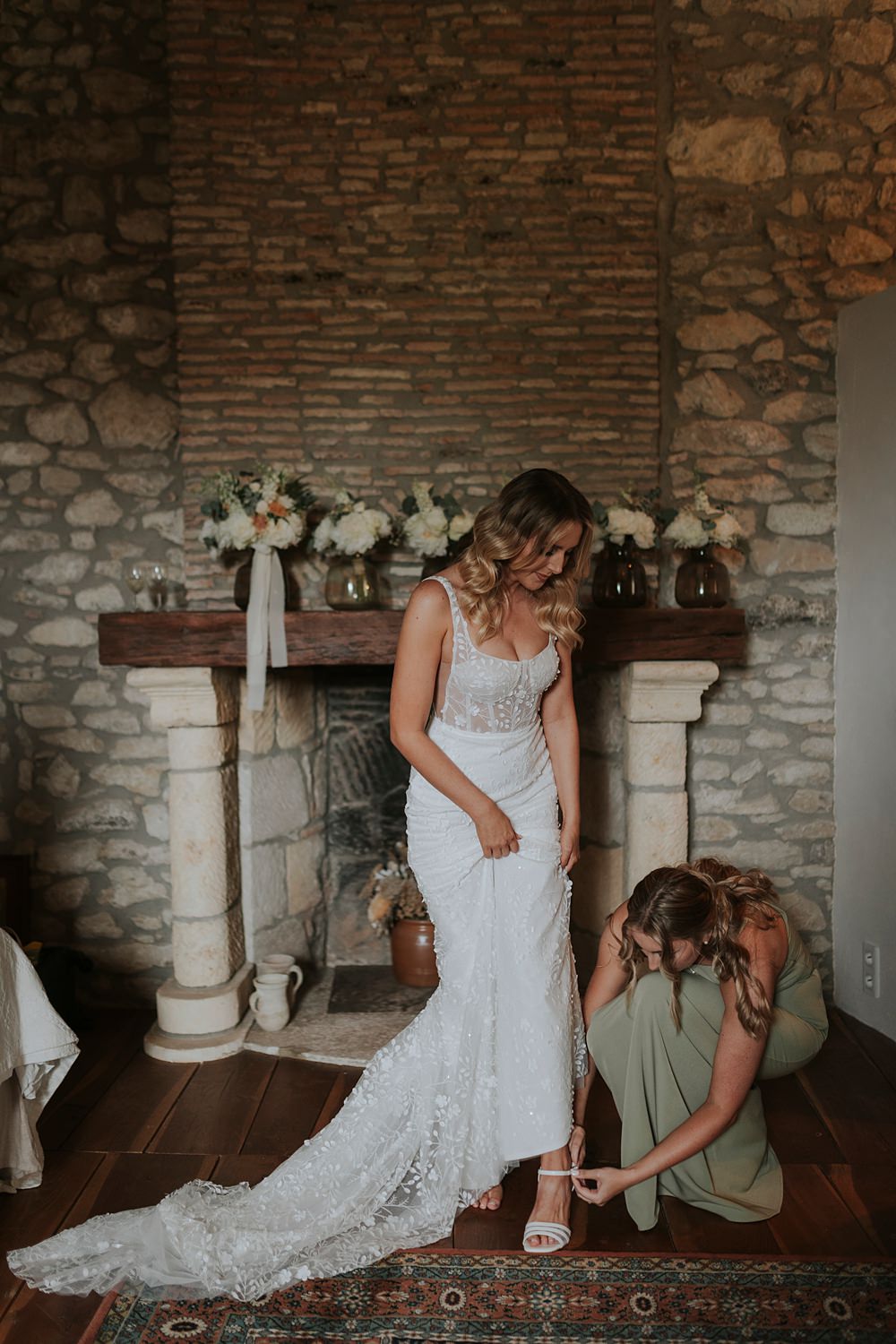 Chateau Barayre Wedding Grace Pham Photography Made With Love Bridal Gown Train