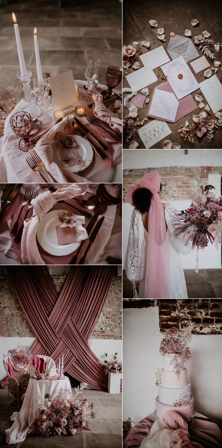 Dusky Pink Spring Wedding Color Scheme Camilla Andrea Photography