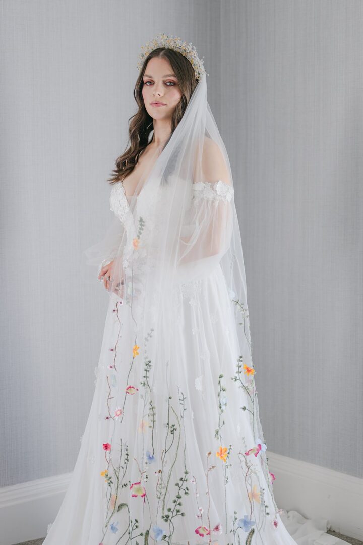 Hair Down Tiara Wedding Veil Idea Karl Joane Photography
