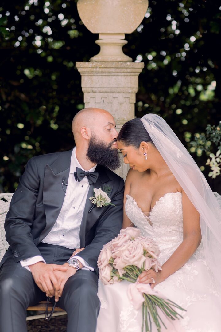High Bun Wedding Hairstyle Bride Veil Jessy Papasavva Photography