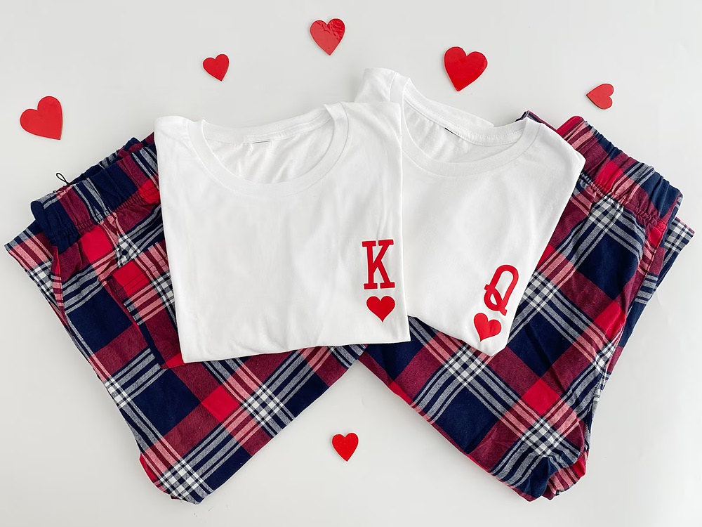 Matching Couple PJs Valentine's Present