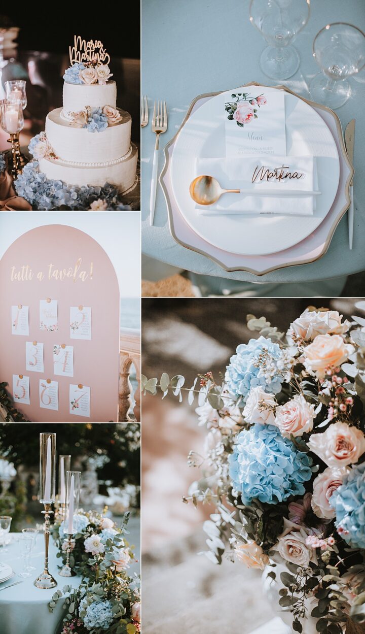 Pastel Pink Blue Spring Wedding Colours Caterina Neri Fotografie