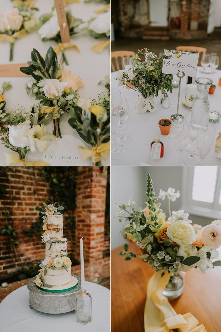 Peach Yellow Spring Wedding Palette Idea Lucy Dracott Photography