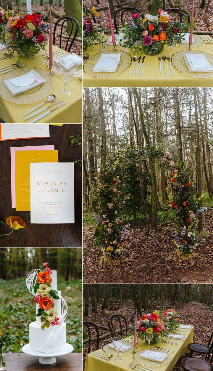 Rainbow Woodland Spring Wedding Colors Holly Smith