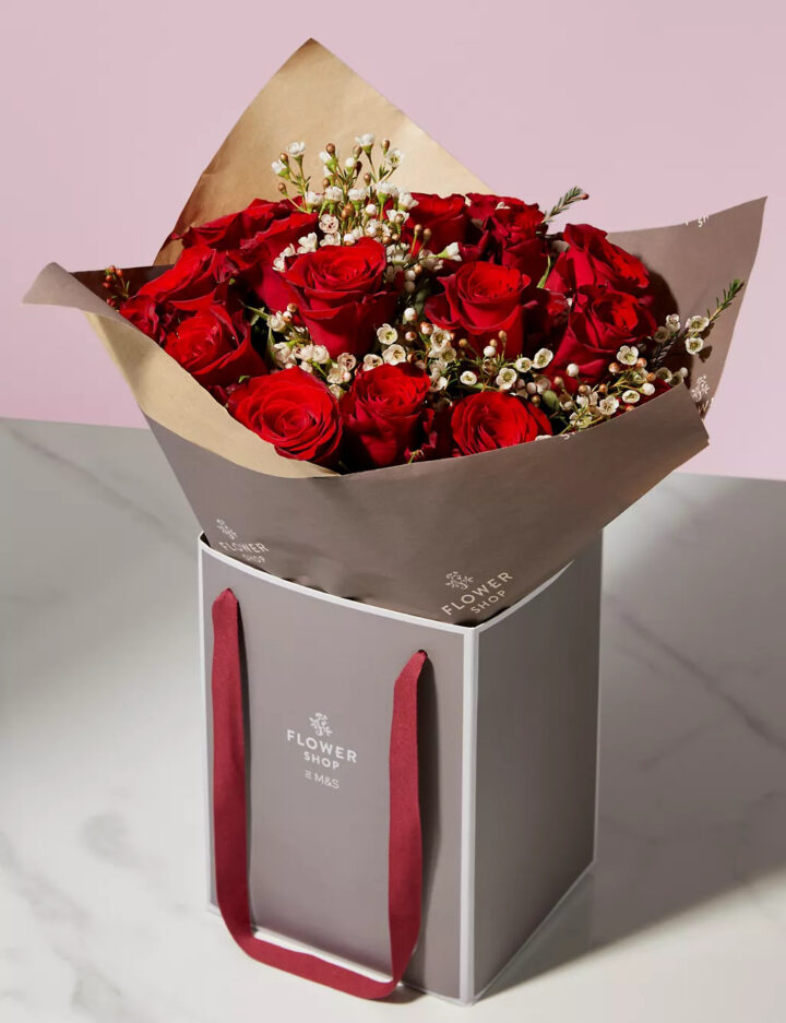 Red Rose Bouquet Valentine's Day Gift Her Fiance
