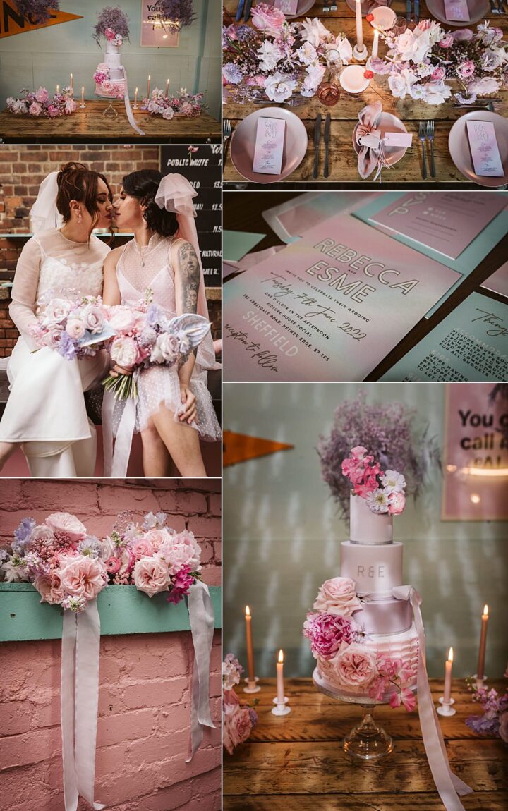 Spring Wedding Colour Scheme Pink Lilac Hannah Brooke Photography