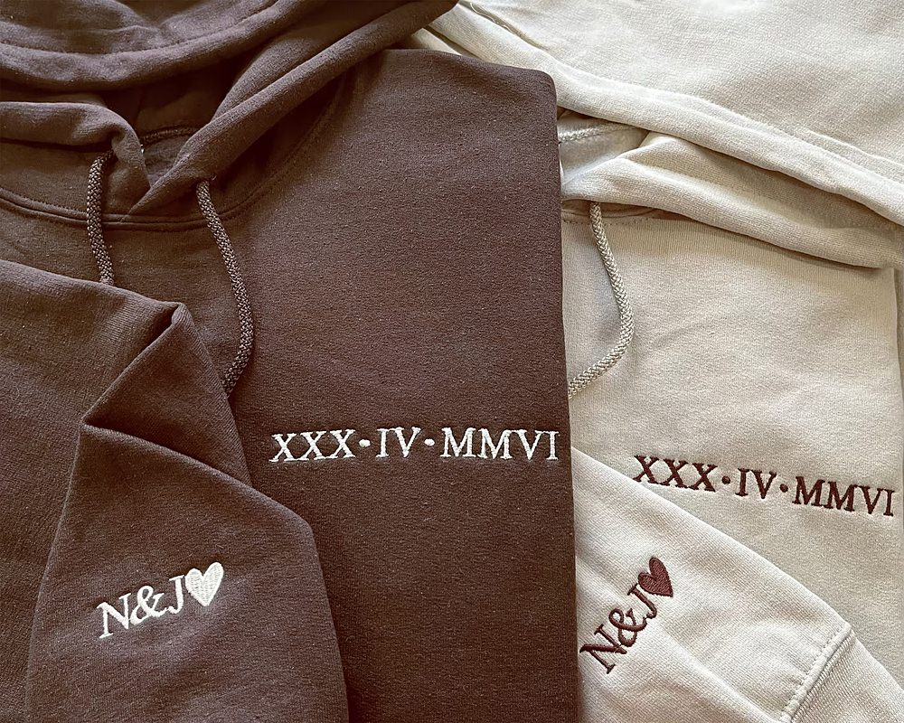 Valentine's Couples Hoodies Matching Gift Idea