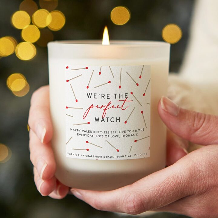 Valentine's Day Candle Fiance Gift Idea