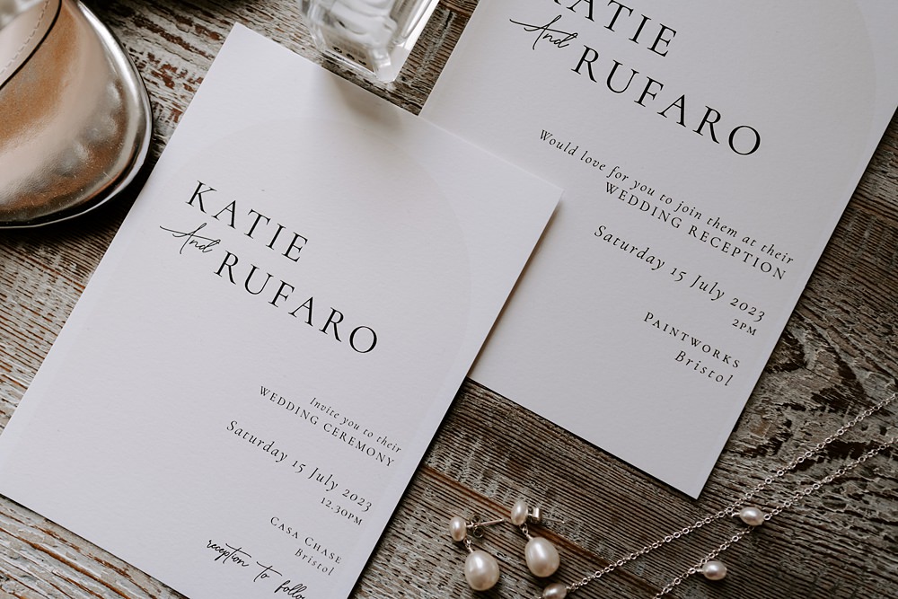 Wedding Ceremony At Home Gina Fernandes Photography Modern Simple Invitations Stationery
