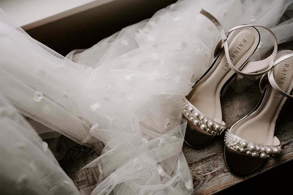 Wedding Ceremony At Home Gina Fernandes Photography Pearl Shoes Bridal