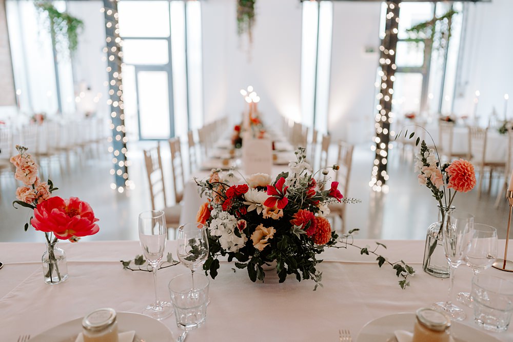 Wedding Ceremony At Home Gina Fernandes Photography Top Table Flowers Decor