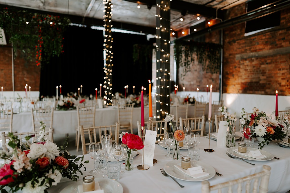 Wedding Ceremony At Home Gina Fernandes Photography Industrial Reception White Coral Flowers