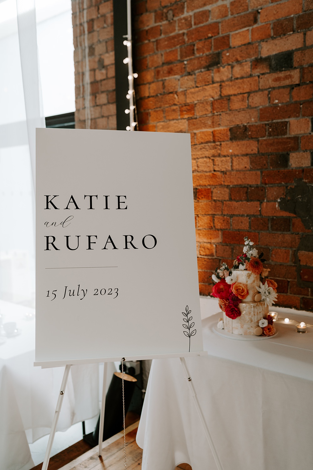 Wedding Ceremony At Home Gina Fernandes Photography Modern Welcome Sign
