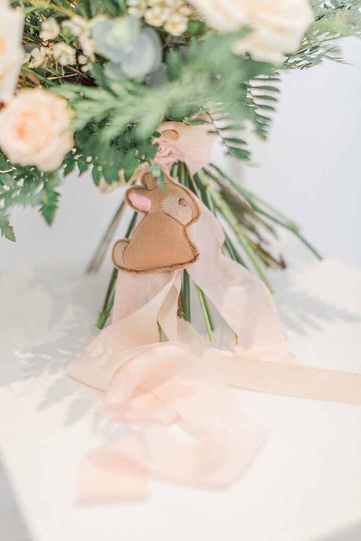 Bunny Bouquet Accessory Spring Wedding Idea Terri & Lori Fine Art Photography and Film Studio