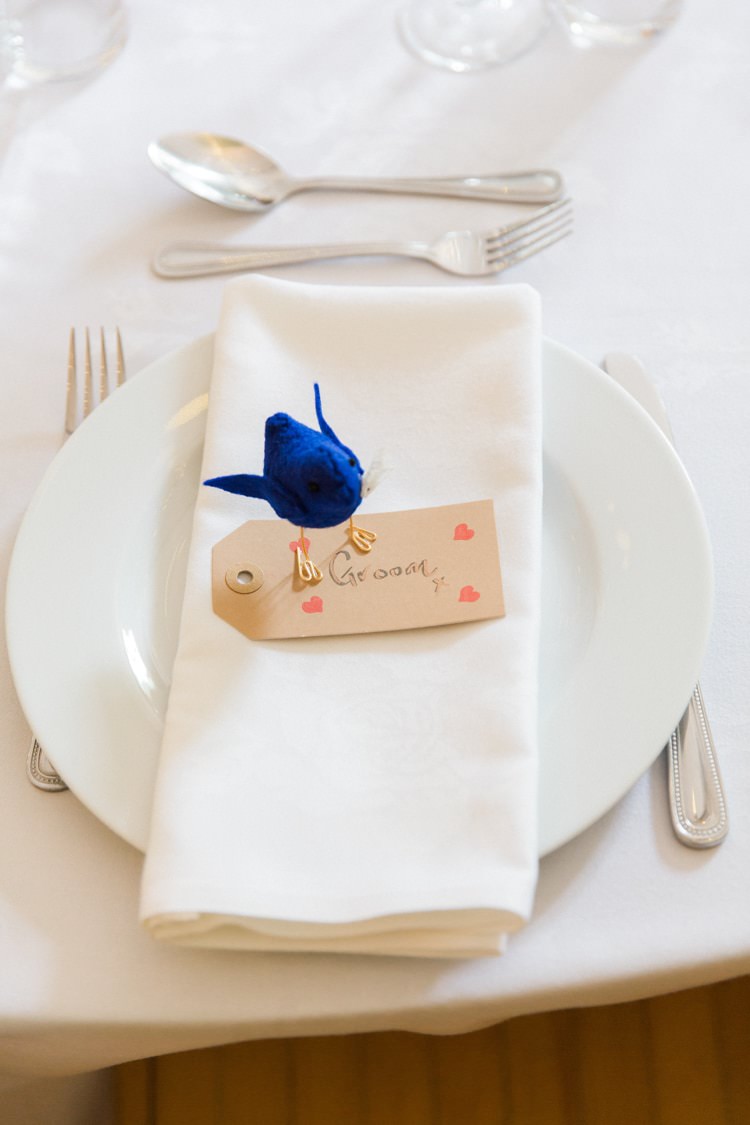 Chick Bird Place Setting Decor Spring Wedding Lisa Dawn Photography