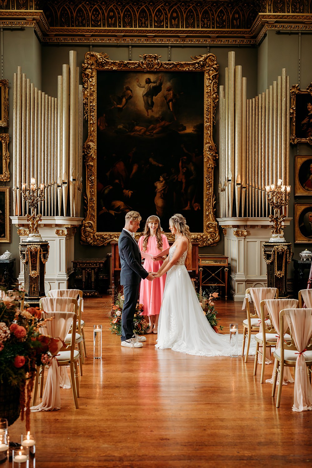 Rust Burnt Orange Autumn Wedding NK Photography
